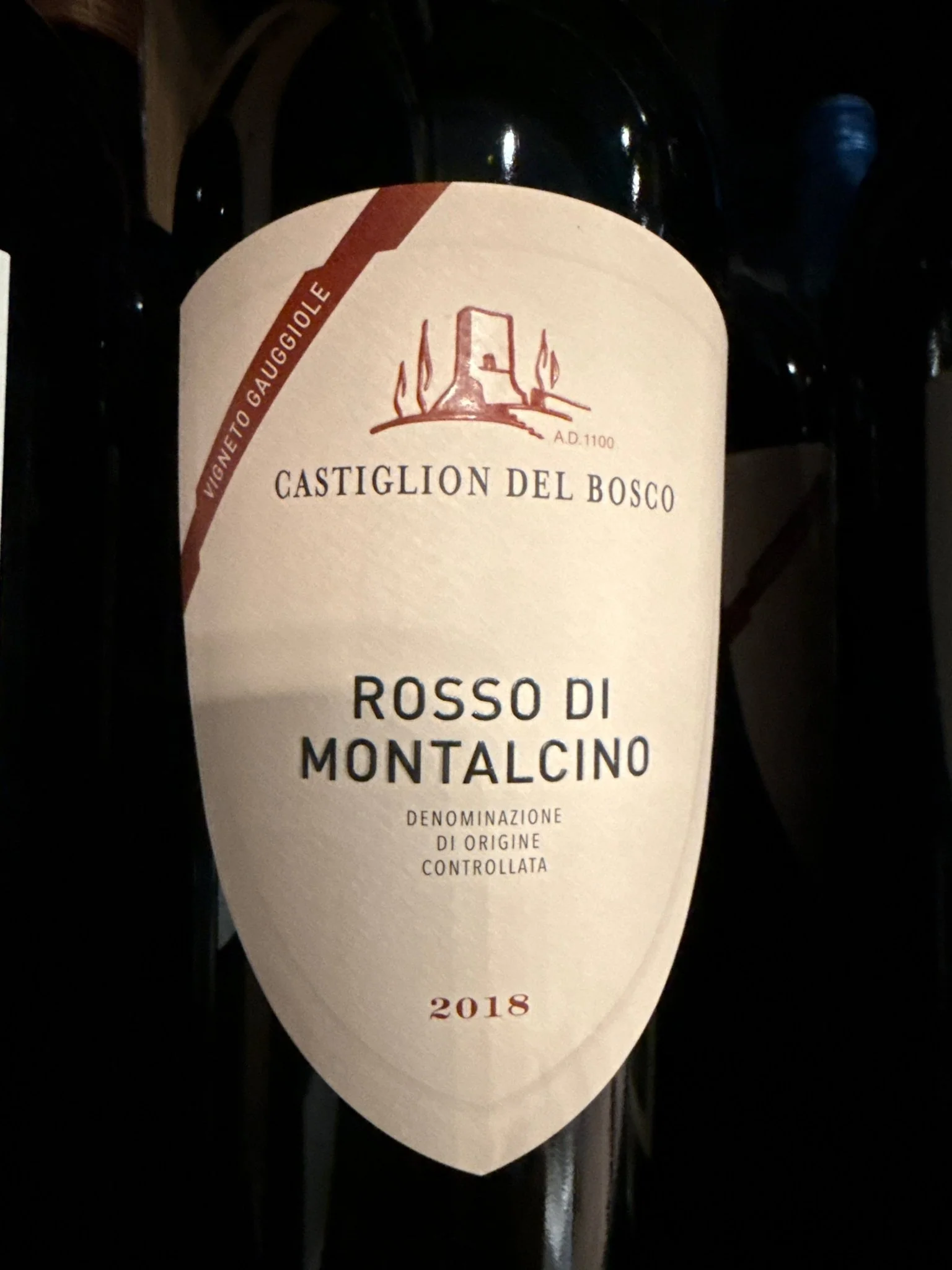 2018 Castiglion Del Bosco Gauggiole Rosso Di Montalcino