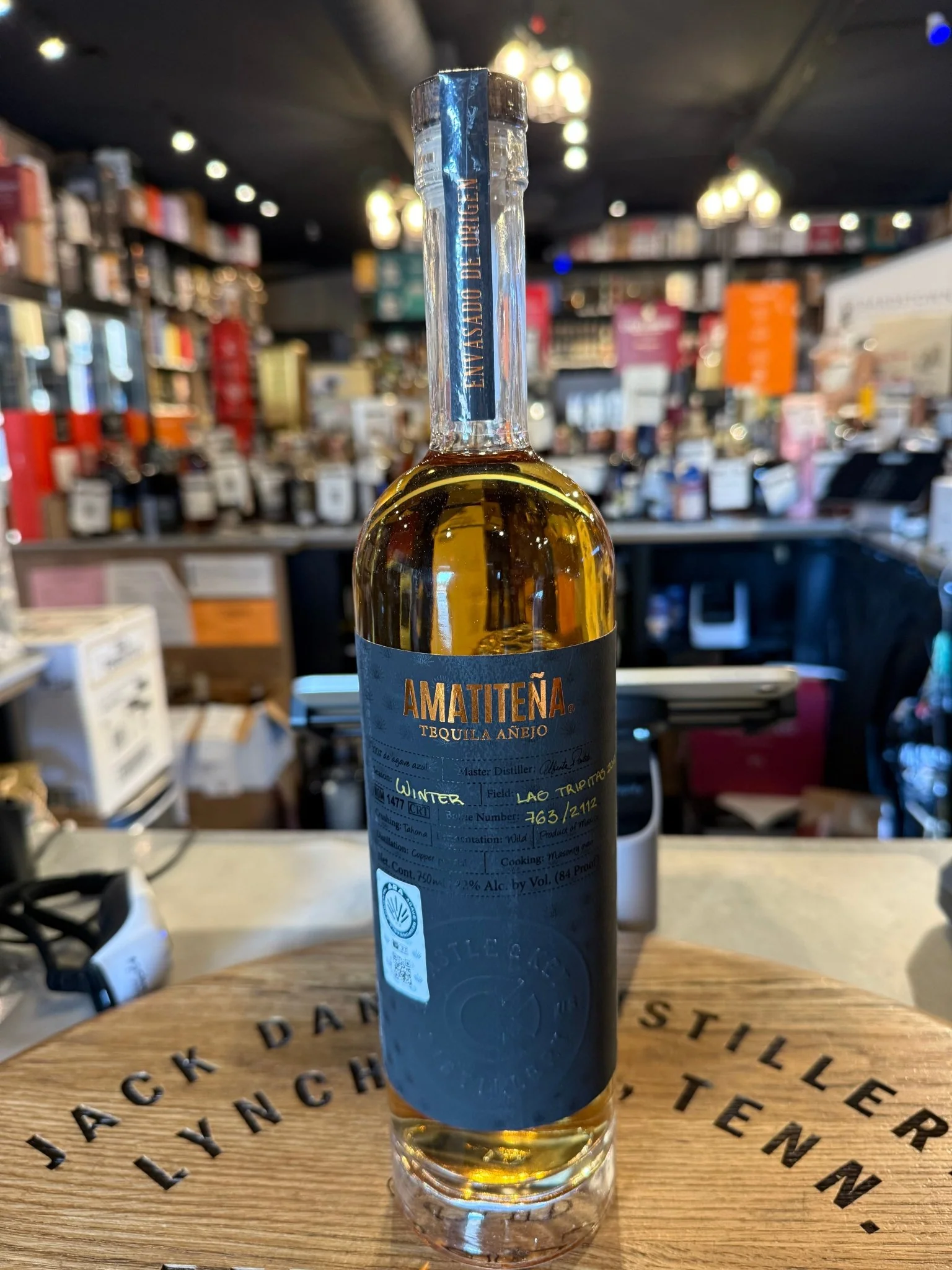 Amatitena Tequila Anejo Castle & Key Barrel Aged 84 Proof 750ml
