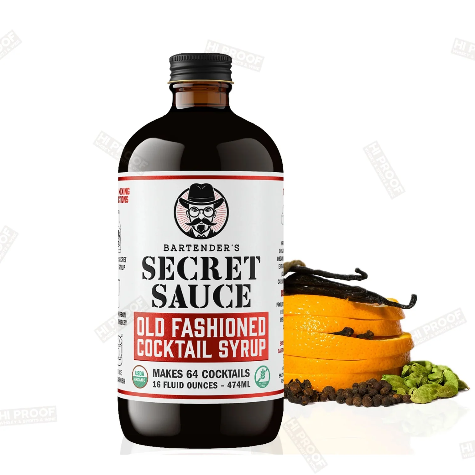 Bartender's Secret Sauce Old Fashioned Cocktail Syrup - 8 Ounces (237ml)