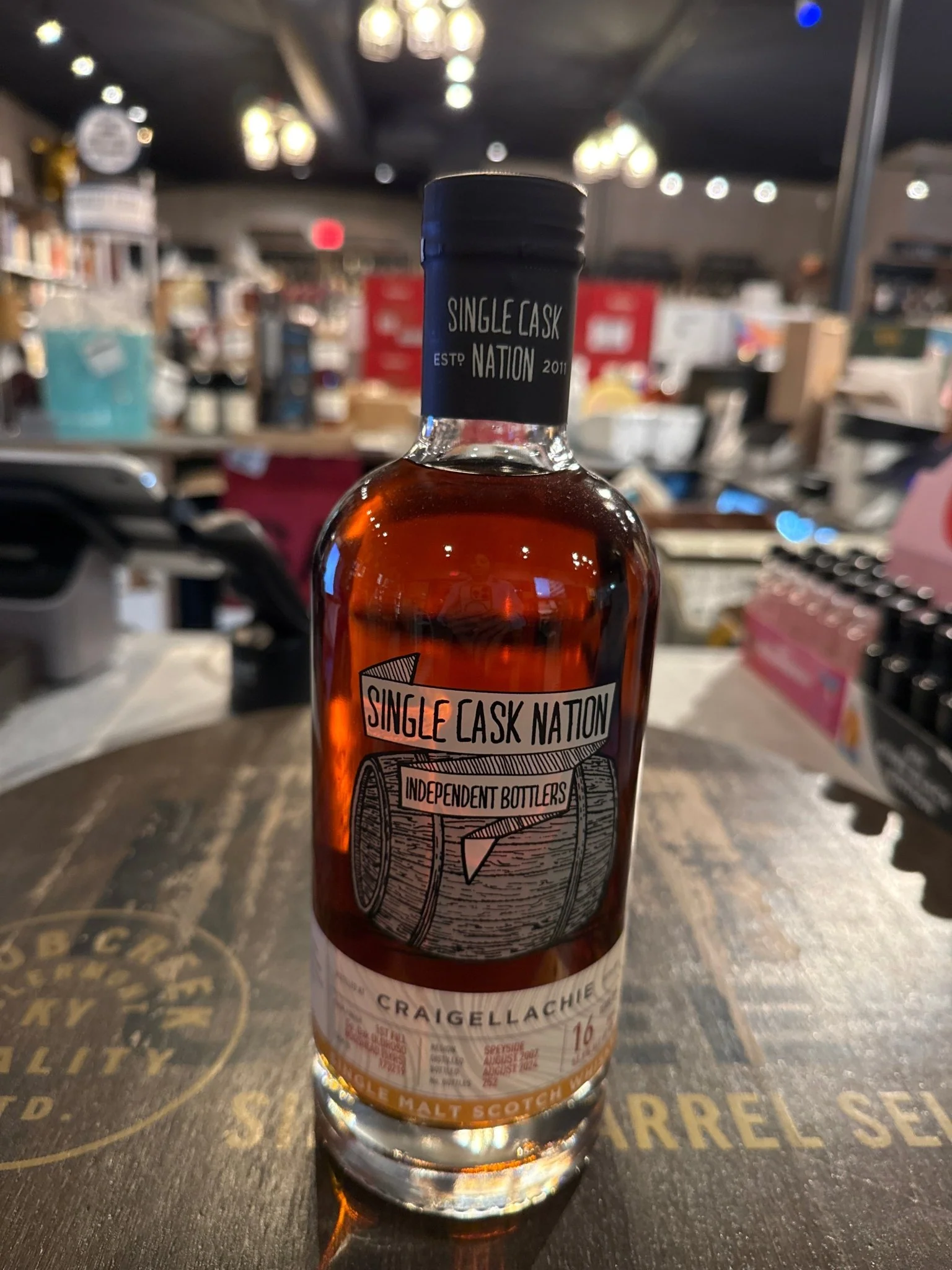 Single Cask Nation Craigellachie 2007 16 Year Cask 173219 1st Fill Spanish Oak Oloroso Sherry 750 ml 53.8% Alc.