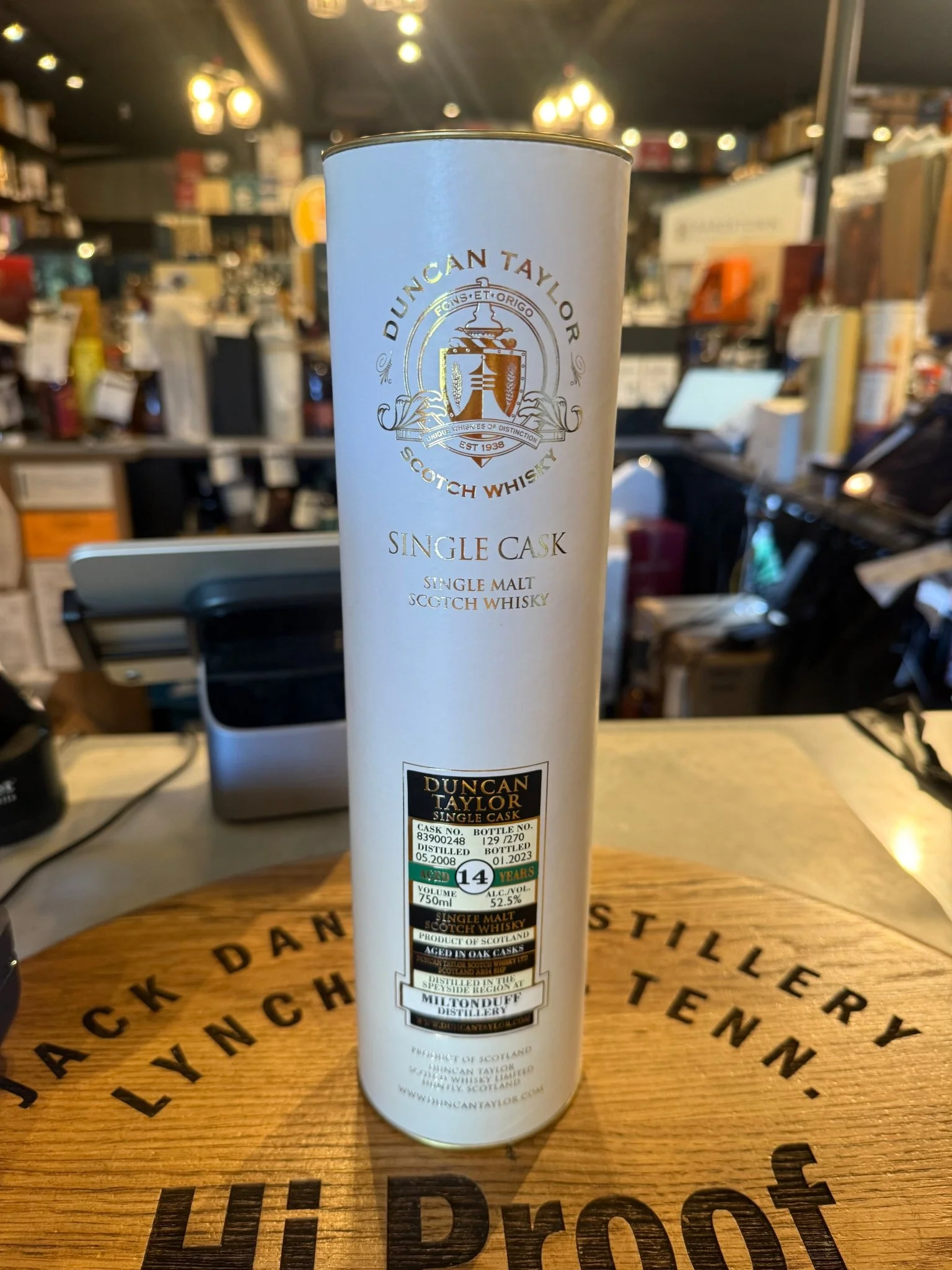 Duncan Taylor Miltonduff 2008 14 Year Cask# 83900248 52.5% Alc Single Malt Sctoch Whisky 750ml