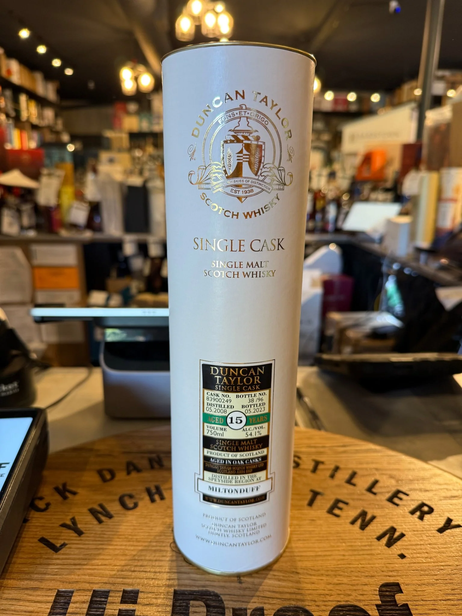 Duncan Taylor Miltonduff 2008 15 Year Cask#83900249 54.1%alc Single Malt Scotch Whisky 750ml