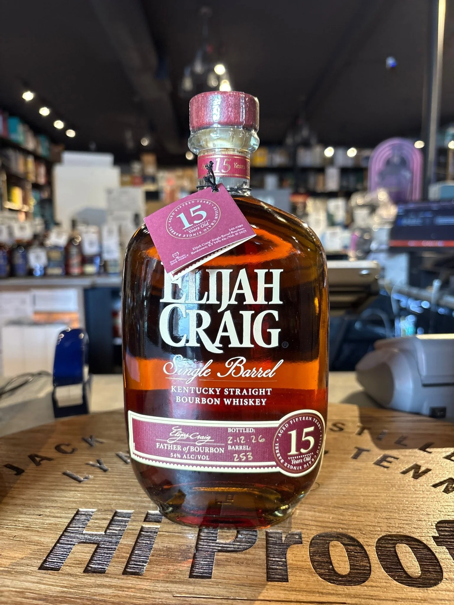 Elijah Craig 15 Year Single Barrel Bourbon 750ml