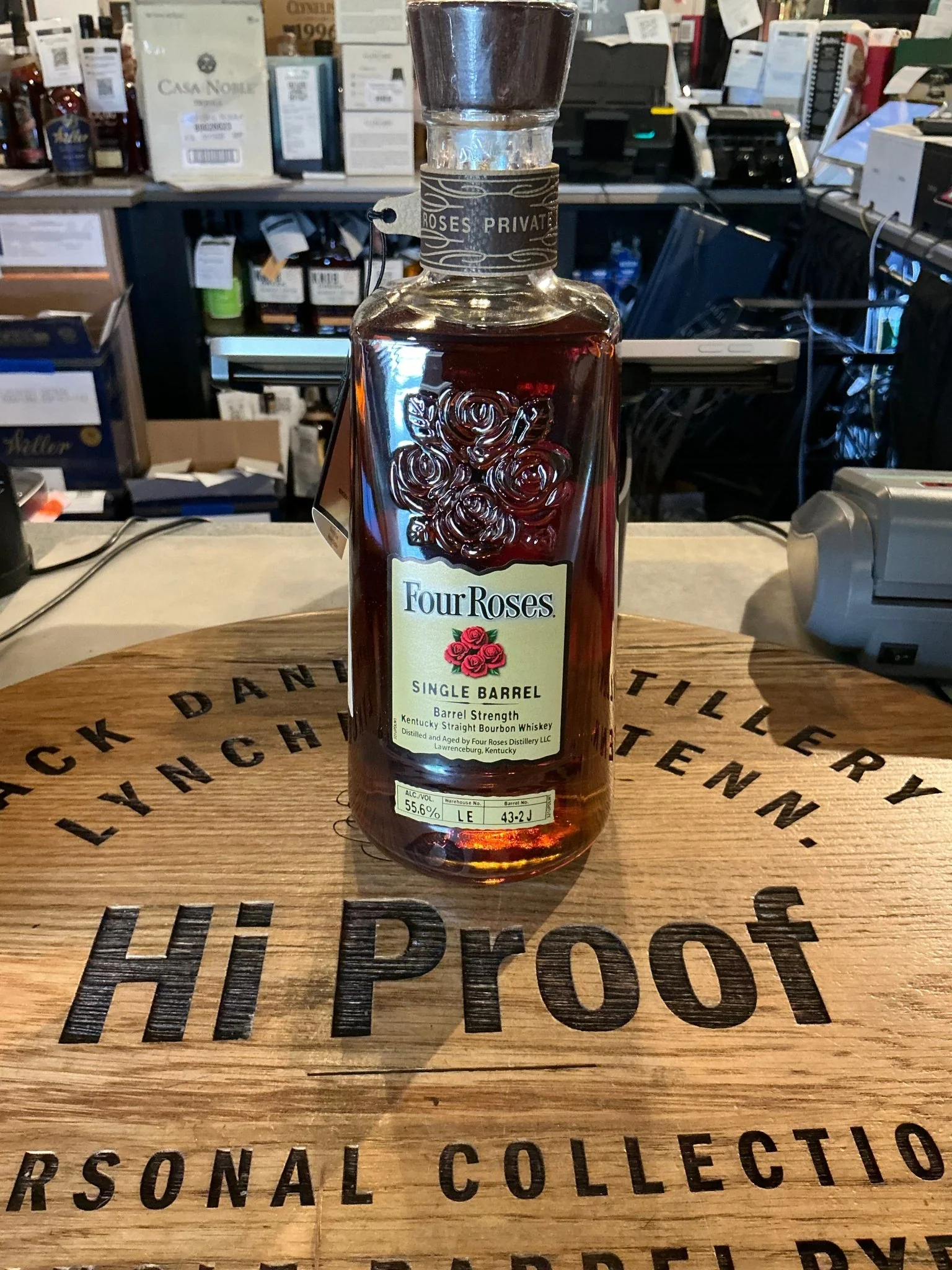 Four Roses Obsk Private Selection Single Barrel 43-2j 55.6% Alc 750ml