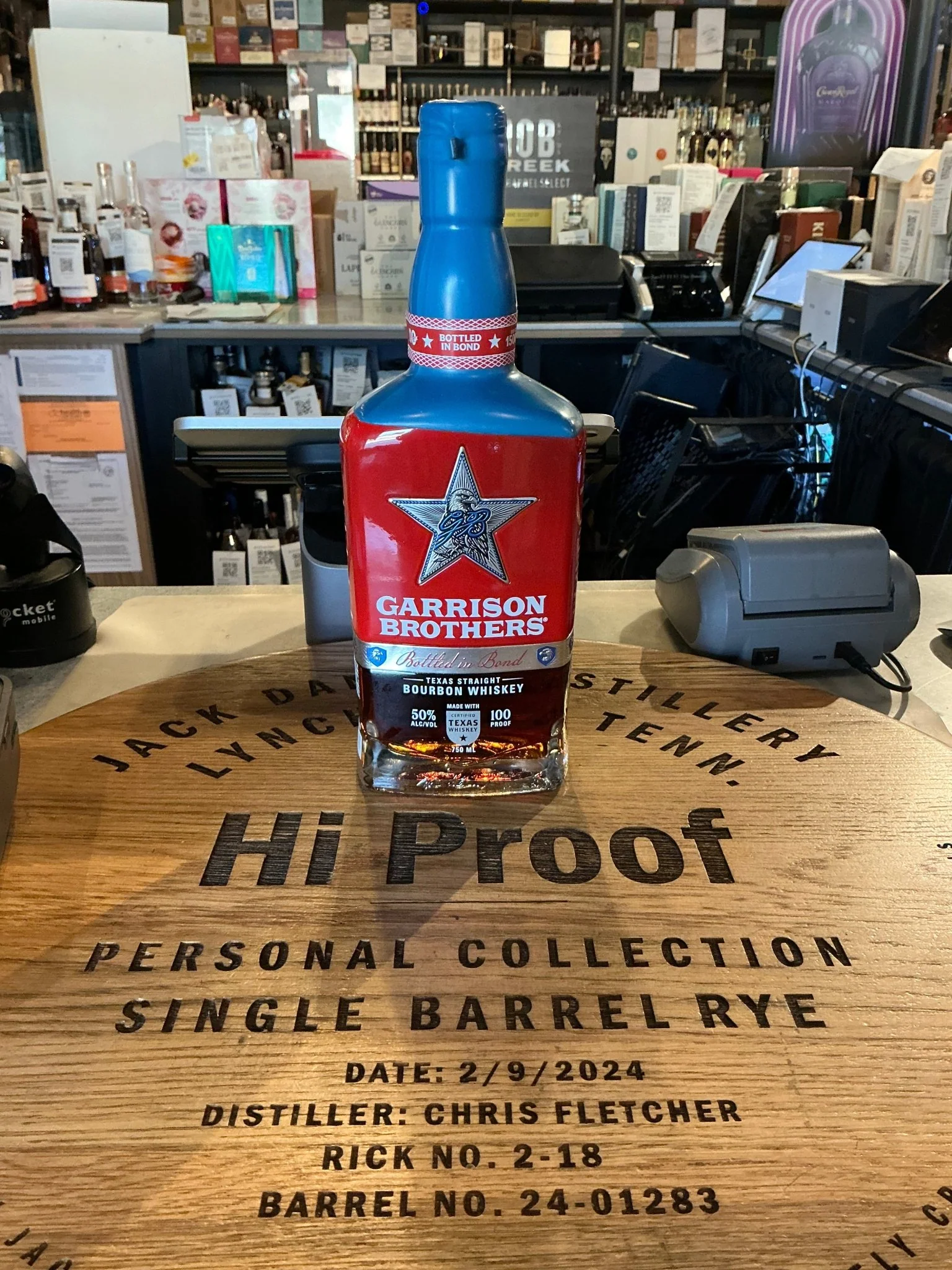 Garrison Brothers Bottle in Bond 100 Proof Bourbon Whiskey 750ml