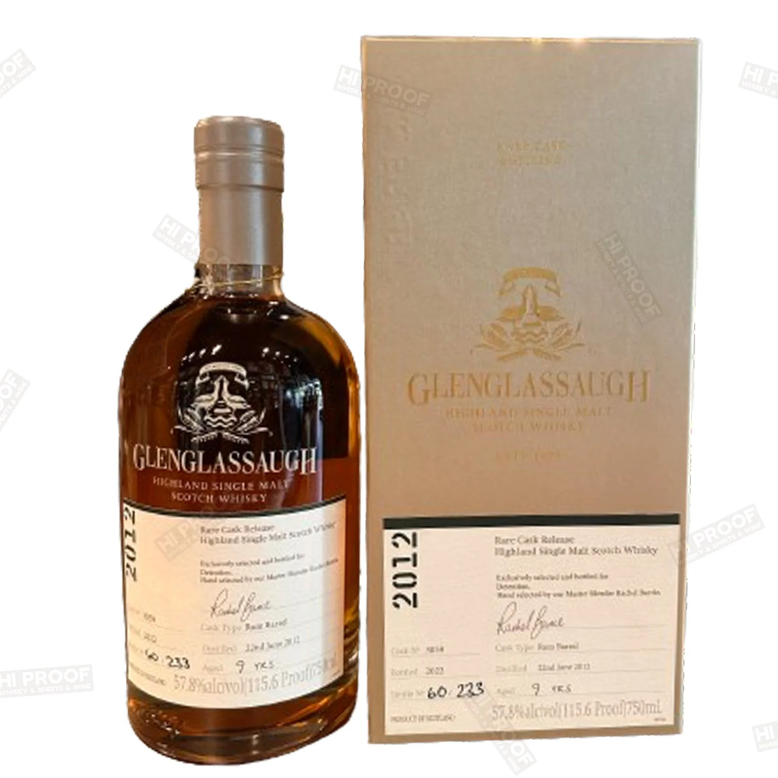 Glenglassaugh 2012 Rare Cask #3059 Release Highland Single Malt Whisky 750ml Rum Barrel