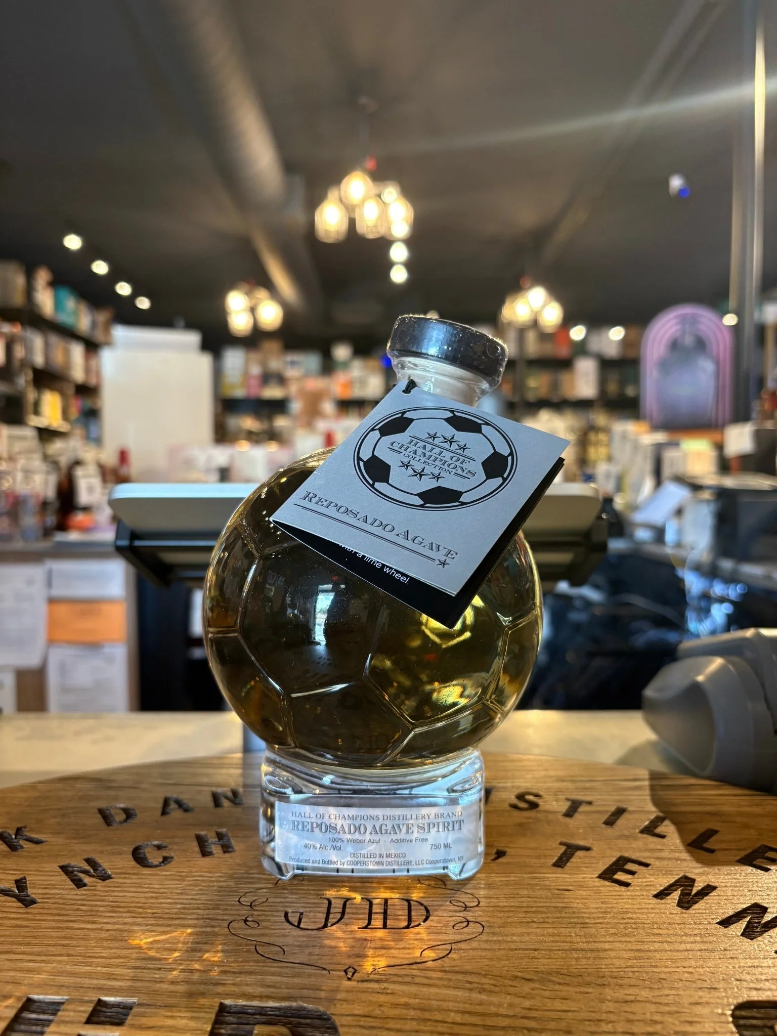 Hall of Champions Soccer Ball 80 Proof Reposado Agave Spirit Limited 750ml