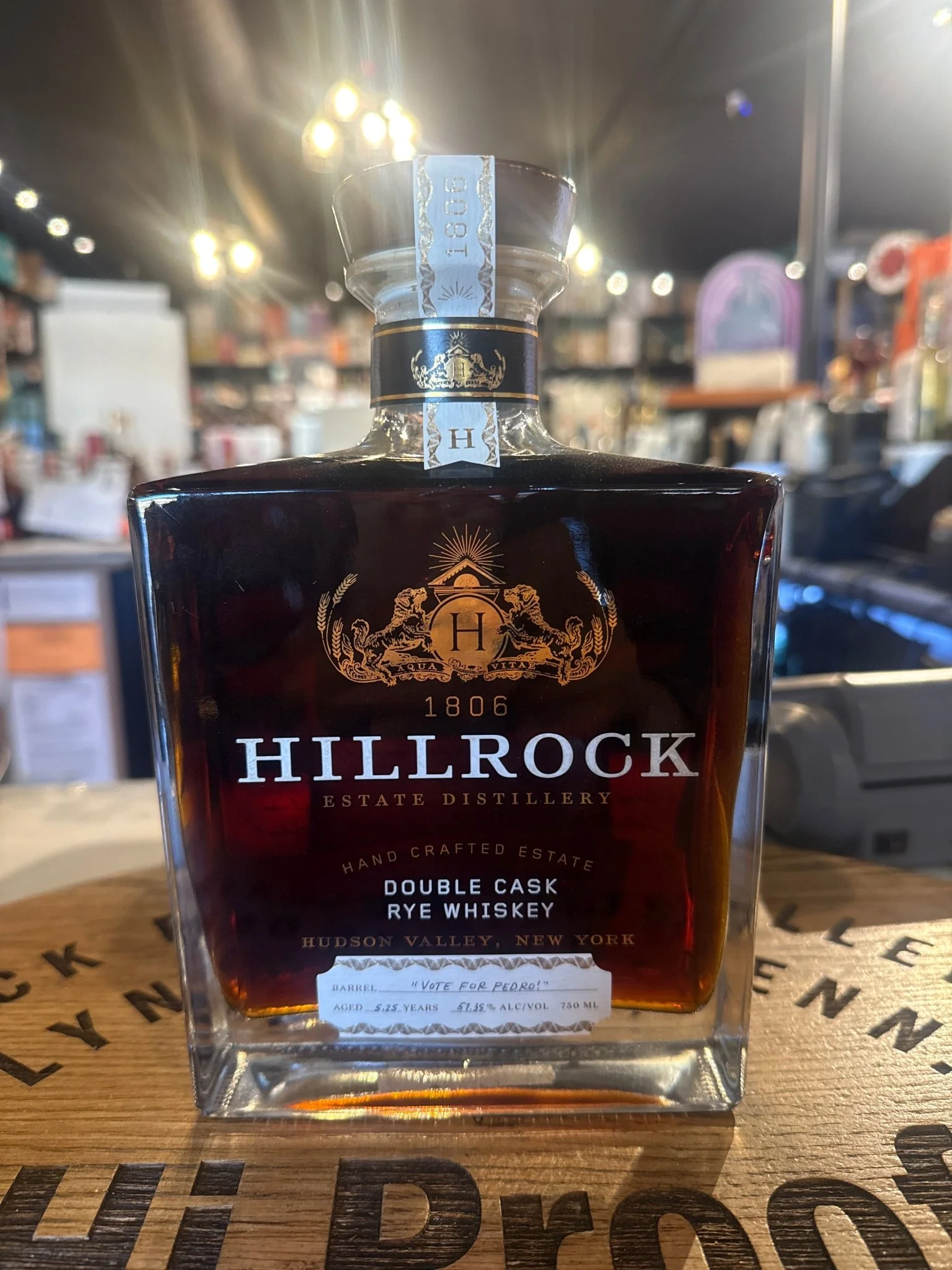 Hillrock Double Cask Rye Whiskey Px Finish 750ml