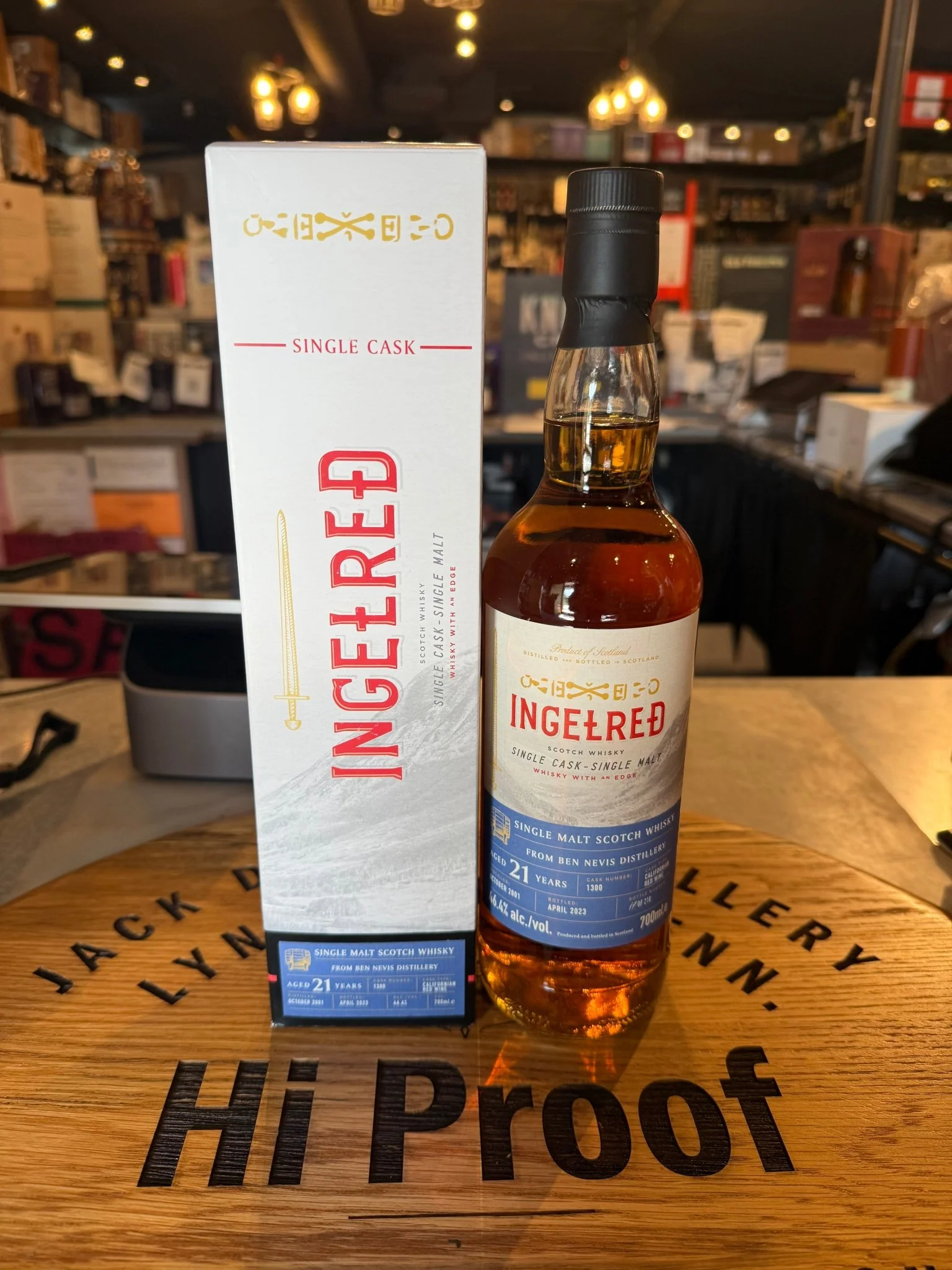 Ingelred Ben Nevis 2001 21 Year Old Red Wine Cask #1300 700 ml 46.4% Alc.