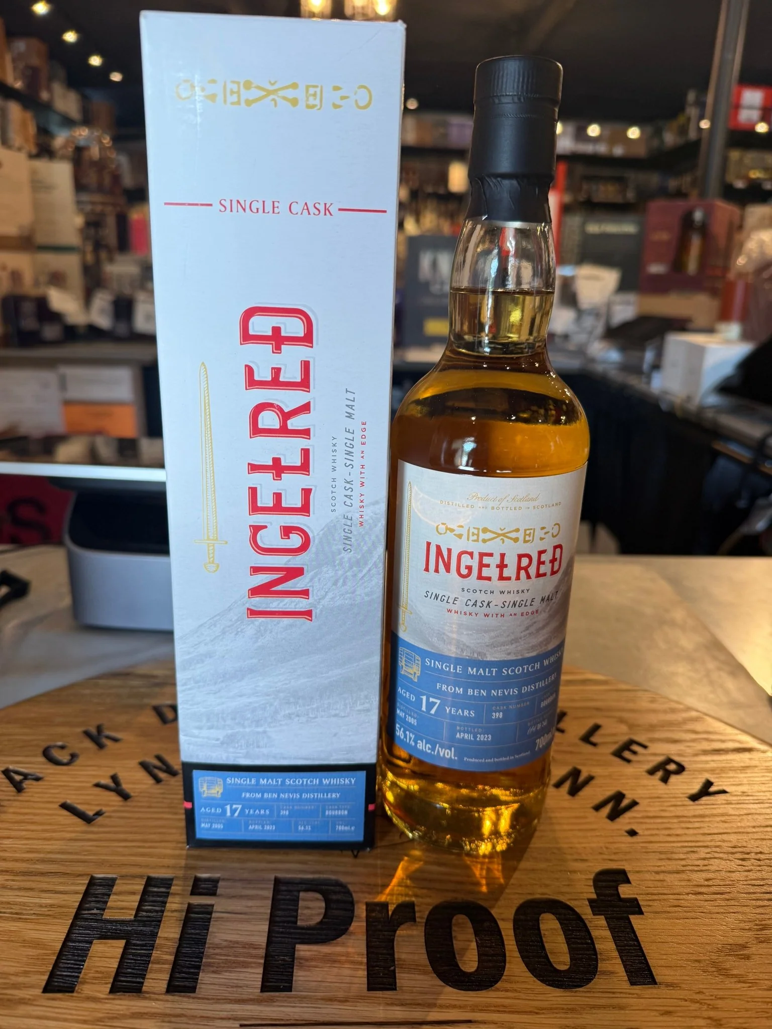 Ingelred Ben Nevis 2005 17 Year Old Ex-bourbon Cask #398 700 ml 56.1% Alc.