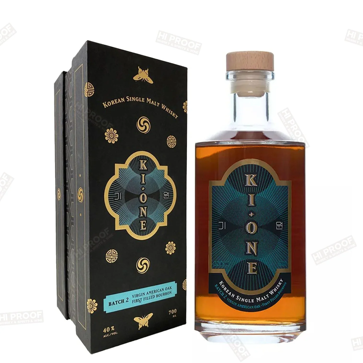 Ki One Batch 2 Virgin American Oak First Filled Bourbon Korean Single Malt Whisky ABV 40% 700ml