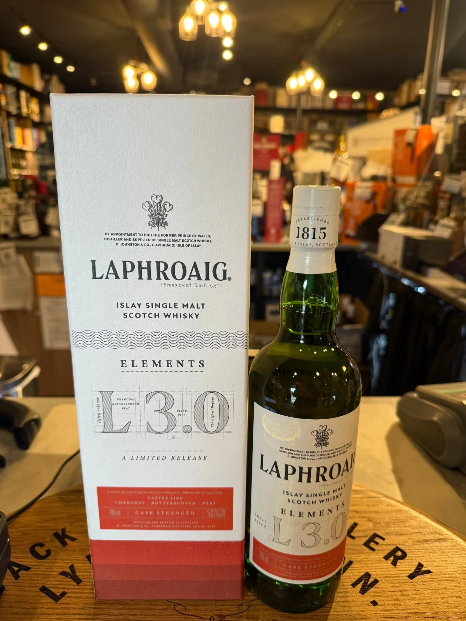 Laphroaig Elements L 3.0 Islay 110.6 Proof Single Malt Scotch Whisky Cask Strength 700ml