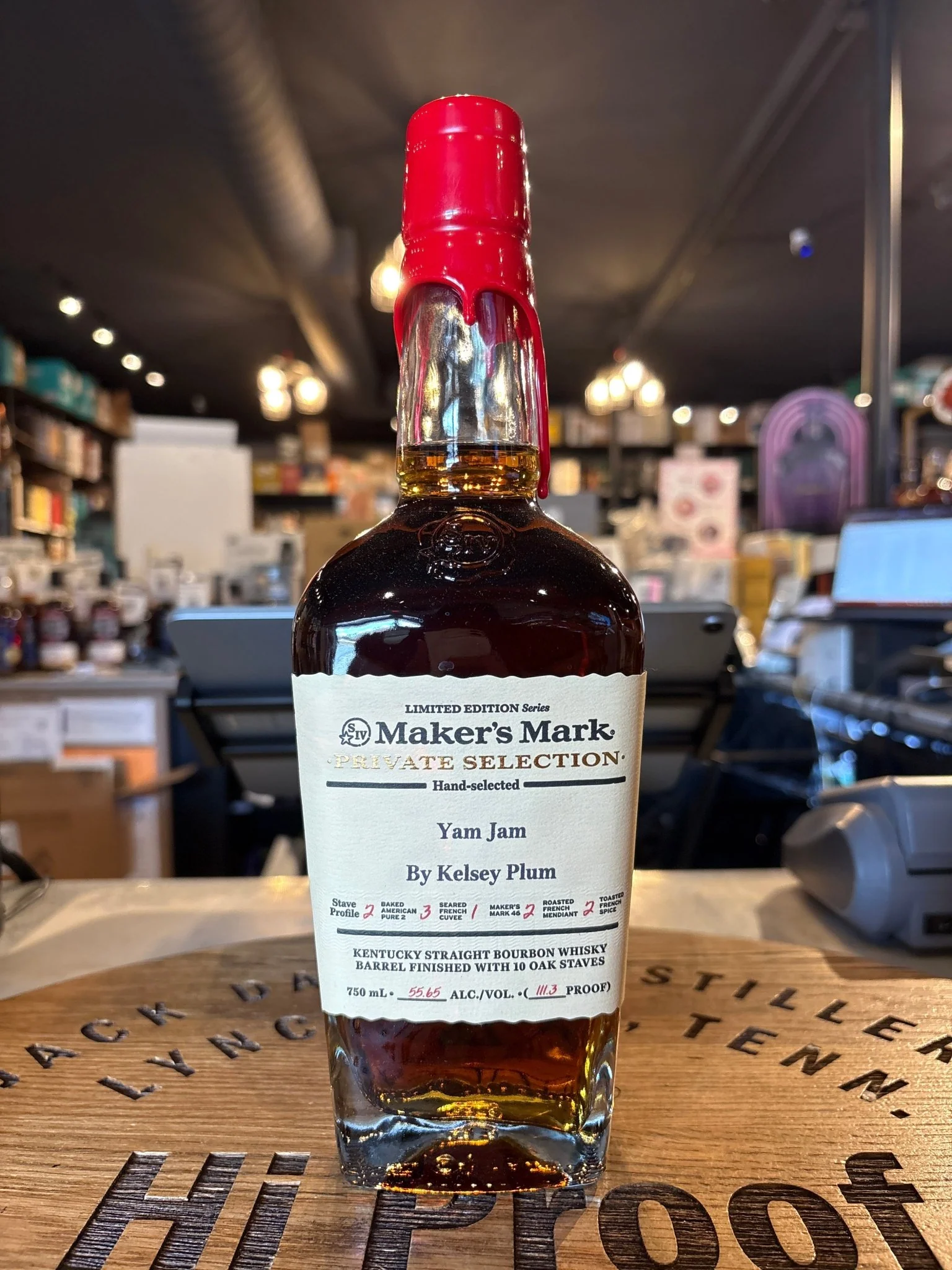 Maker’s Mark 111.3 Proof Single Barrel Bourbon Whisky 750ml Kelsey Plum Pick