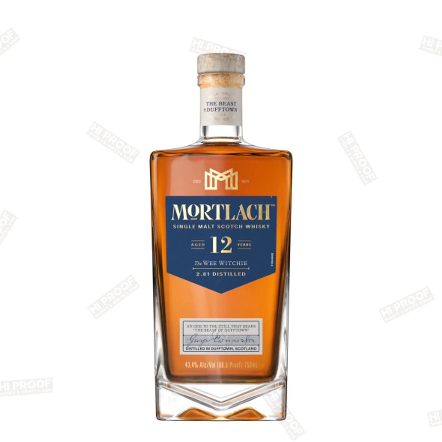 Mortlach "the Wee Witchie" 12 Year Old Single Malt Scotch Whisky 750ml