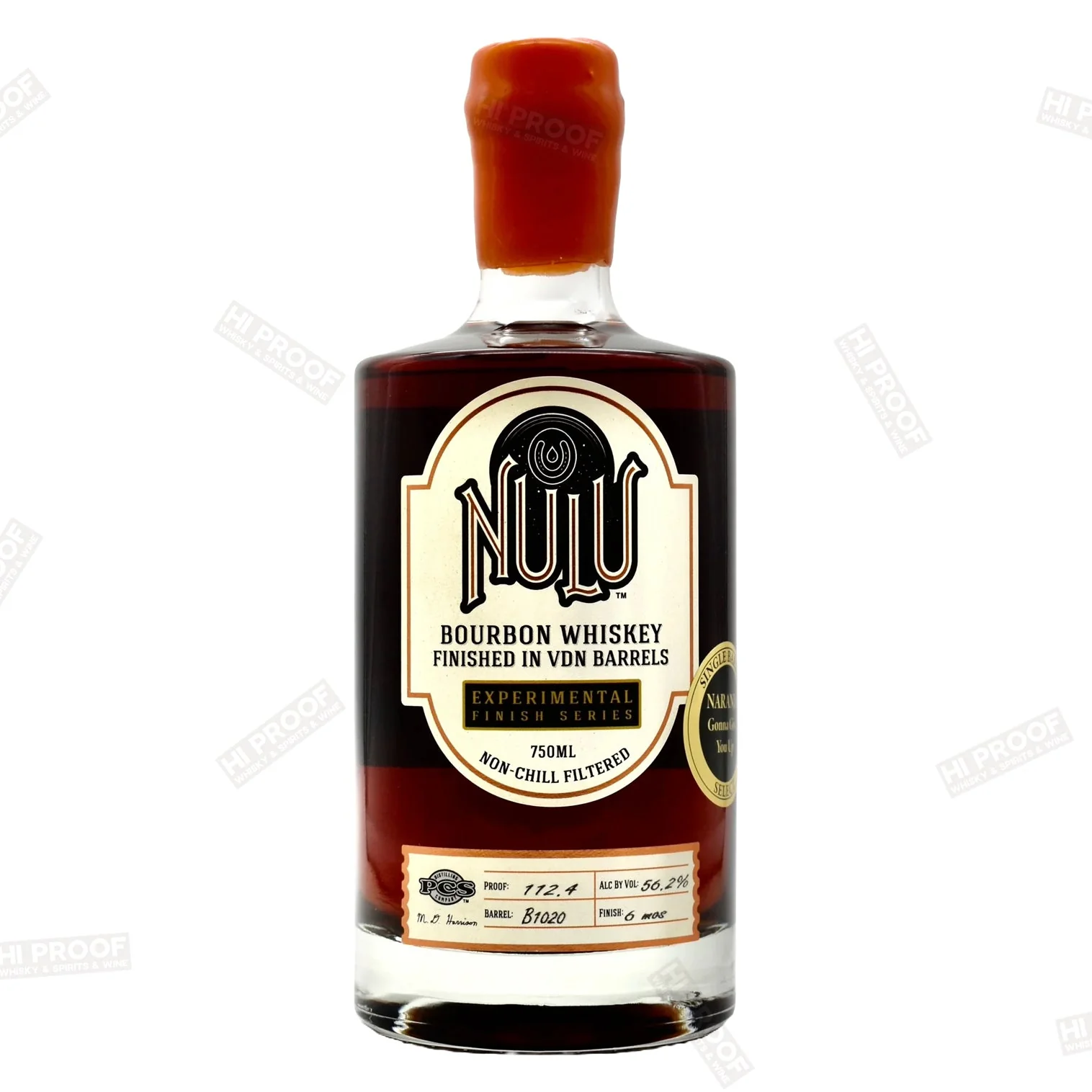 Nulu Experimental Bourbon Vdn Cask Barrel Select B1020 112.4pf 750ml
