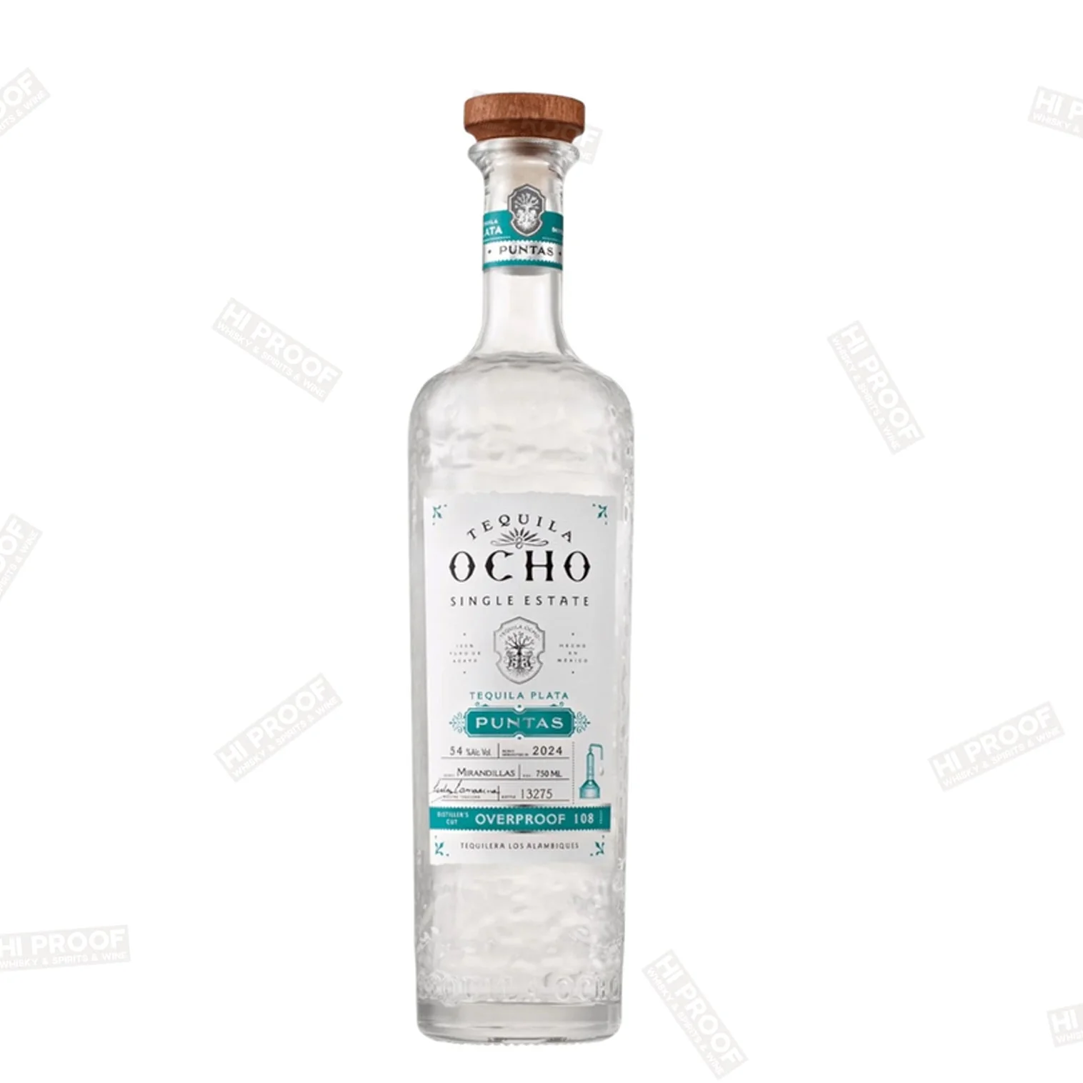 Tequila Ocho Plata Puntas Mirandillas 2024 750 ml