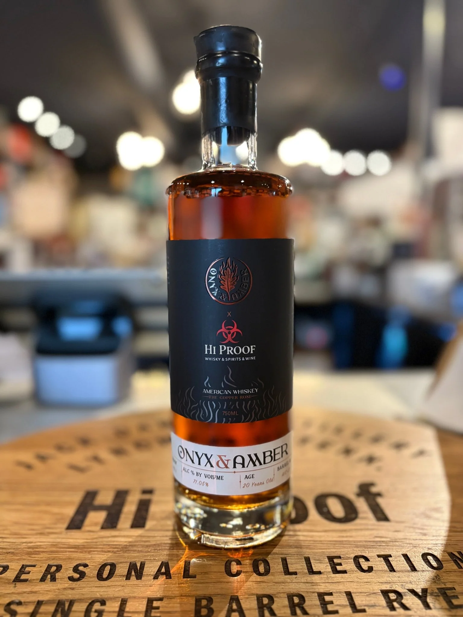 Onyx & Amber American Light Whiskey 20 Year 142.1 Proof (Finished in Four Roses barrel)