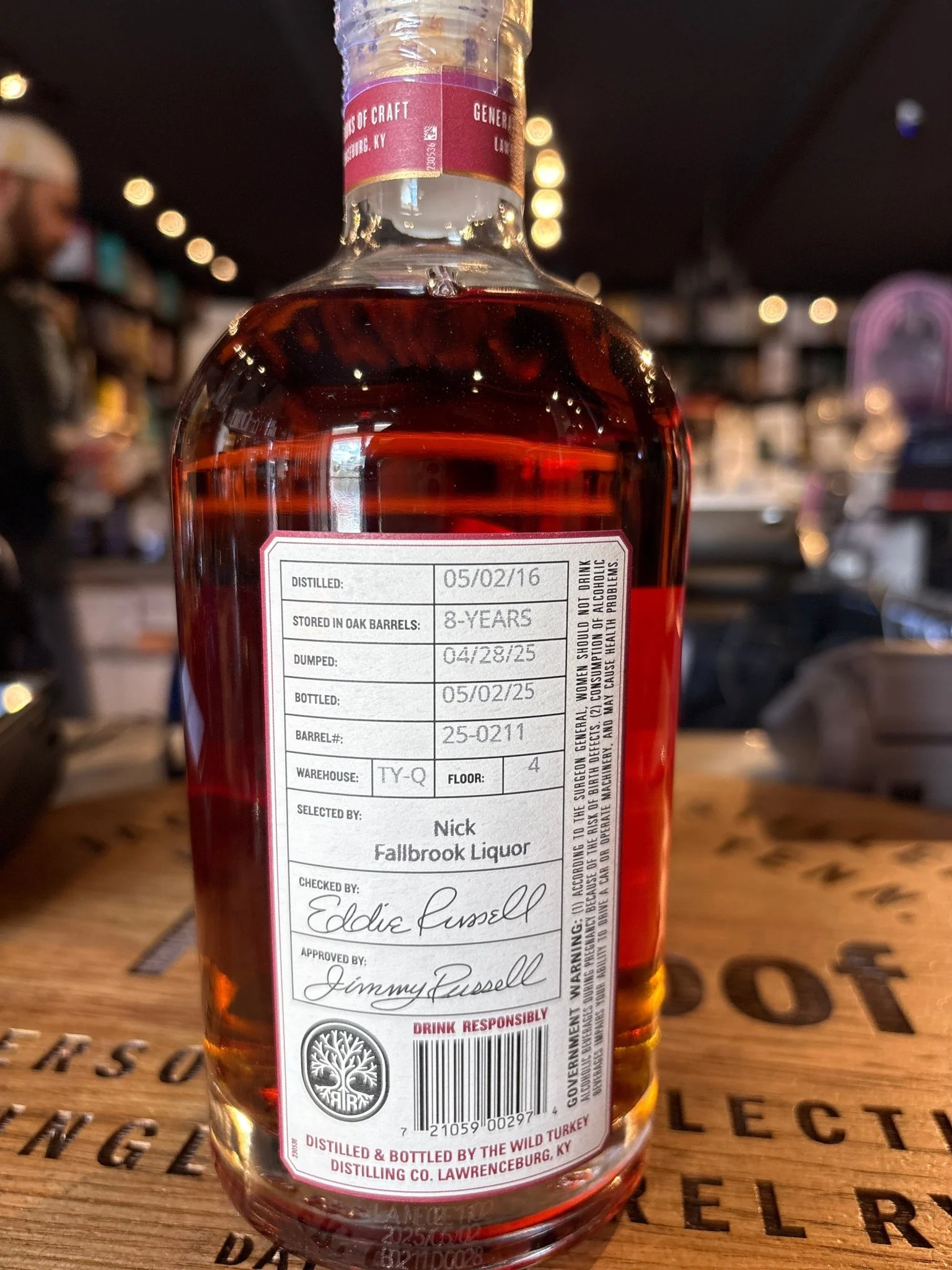 Russell's Reserve Single Barrel Ty-q 750ml - Image 2