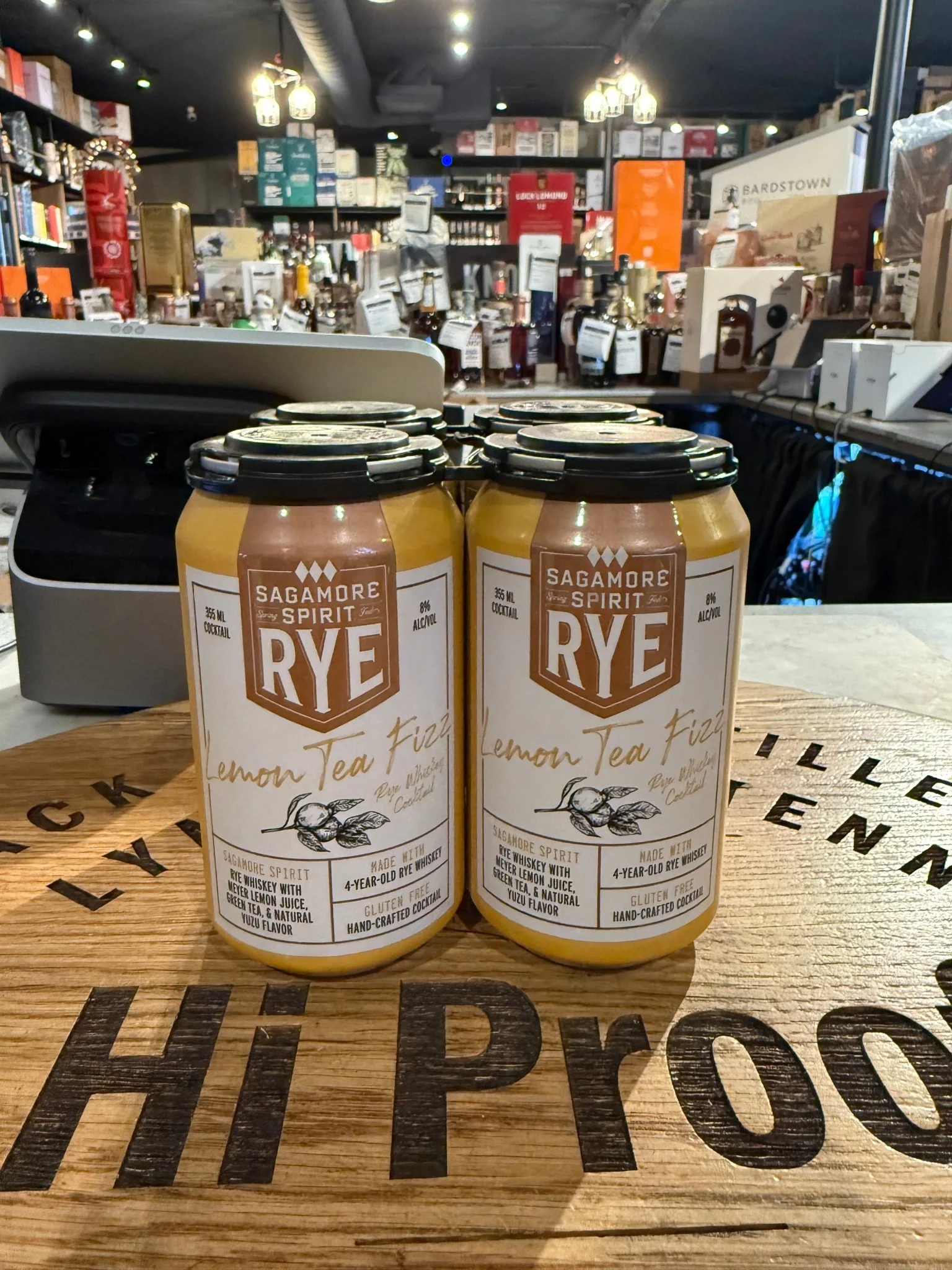 Sagamore Rye Whisky Lemon Tea Fizz 4 Pack * 355ml