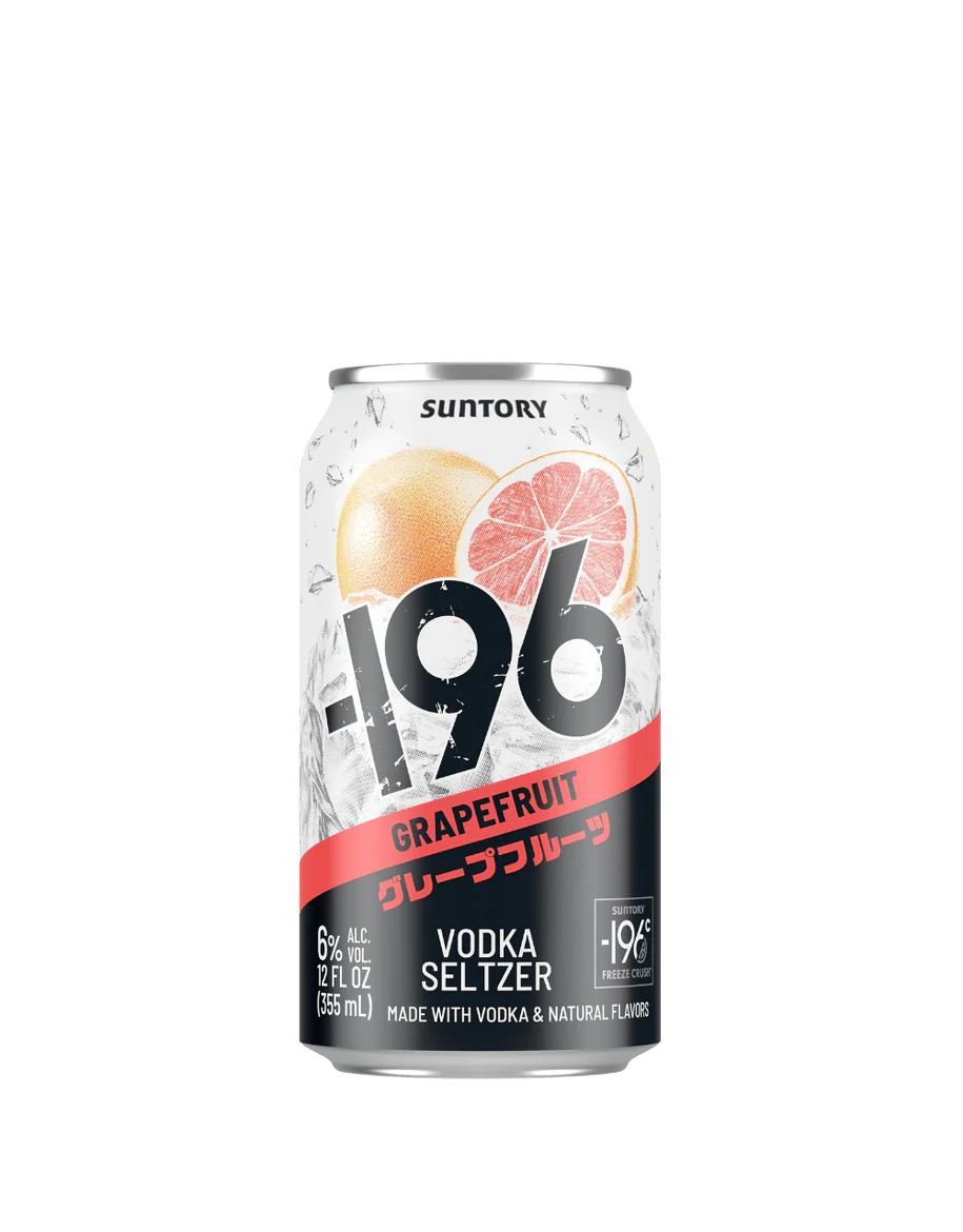 Suntory -196 Vodka Cocktail Seltzer Verity Pack (LEMON,GRAPEFRUIT,PEACH) 8/pk 355ml - Image 3