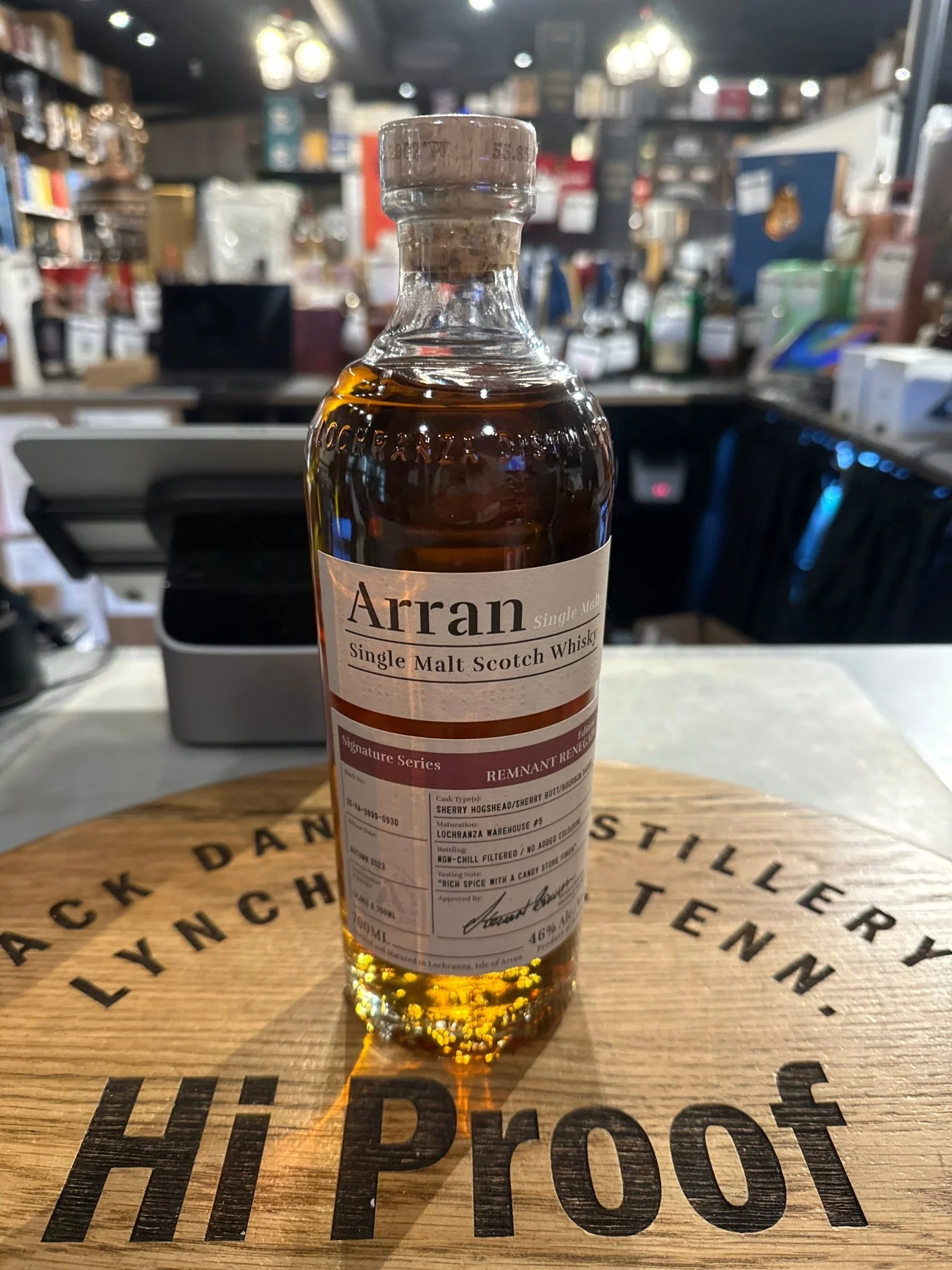 The Arran Malt Distillery 'signature Series Edition 1 Remnant Renegade' Single Malt Scotch Whisky