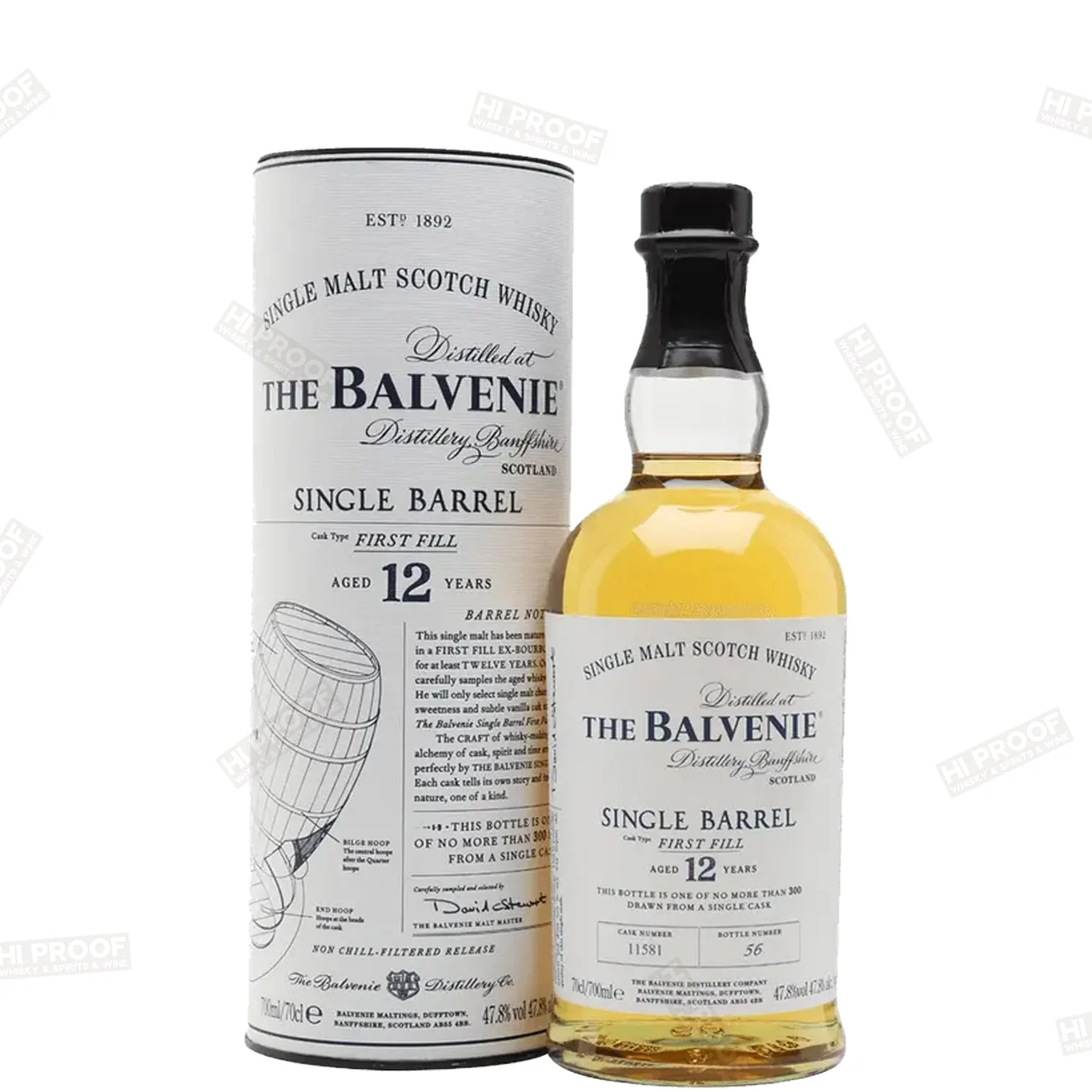 The Balvenie Single Barell First Fill Single Malt Scotch Whiskey 12year 750ml