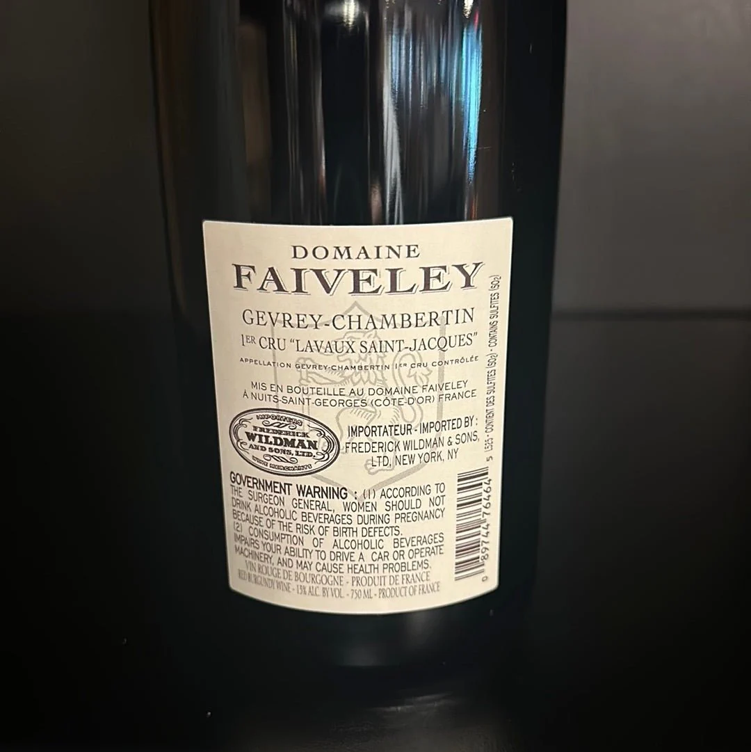 2020 Domaine Faiveley Gevrey-chambertin 1er Cru "lavaux St-jacques - Image 2