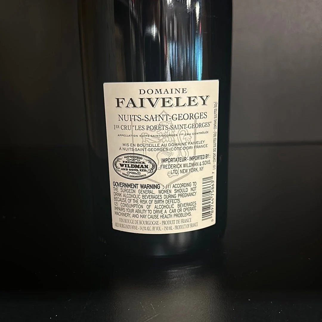 Faiveley Nuits-st-georges Les Porets-saint-georges Premier Cru 2020 - Image 2