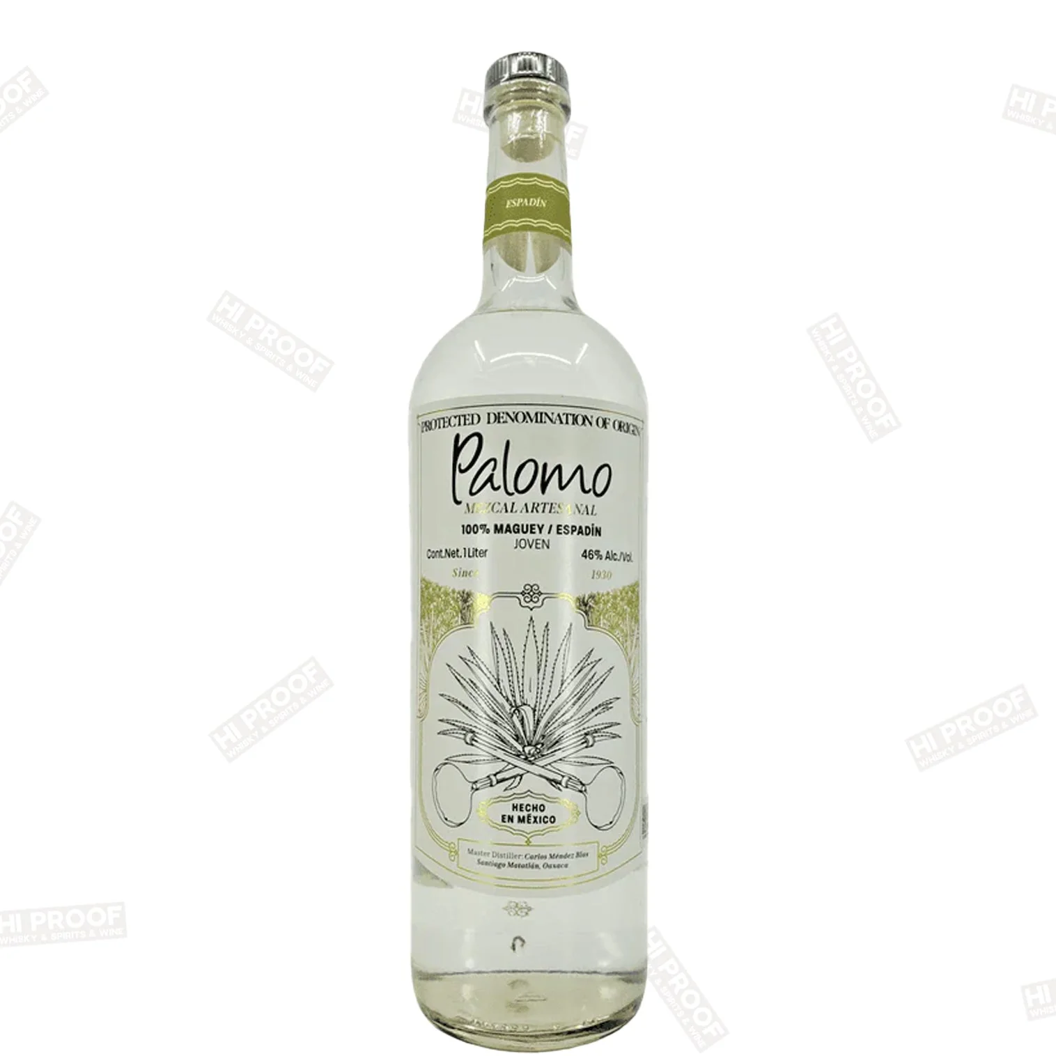 Palomo Espadi­n Mezcal Artesanal 1L