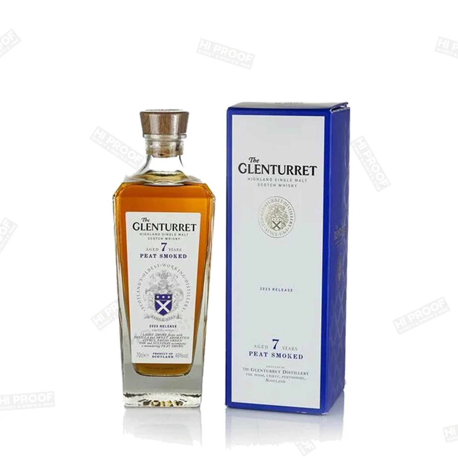 The Glenturret 7 Year Old Peat Smoked Single Malt Scotch Whiskey 750ml