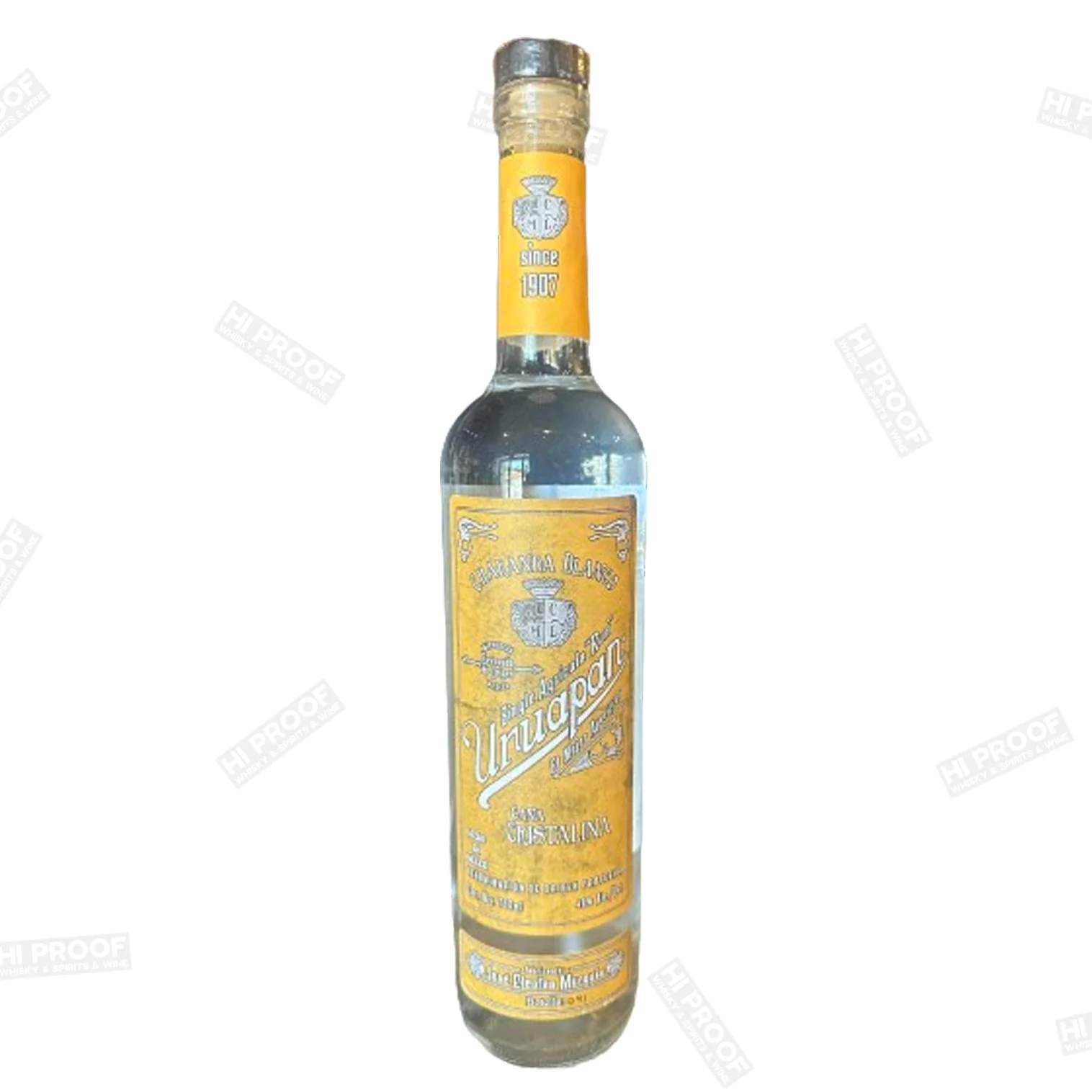 Uruapan Charanda Single Cana Cristalina Blanco 750ml