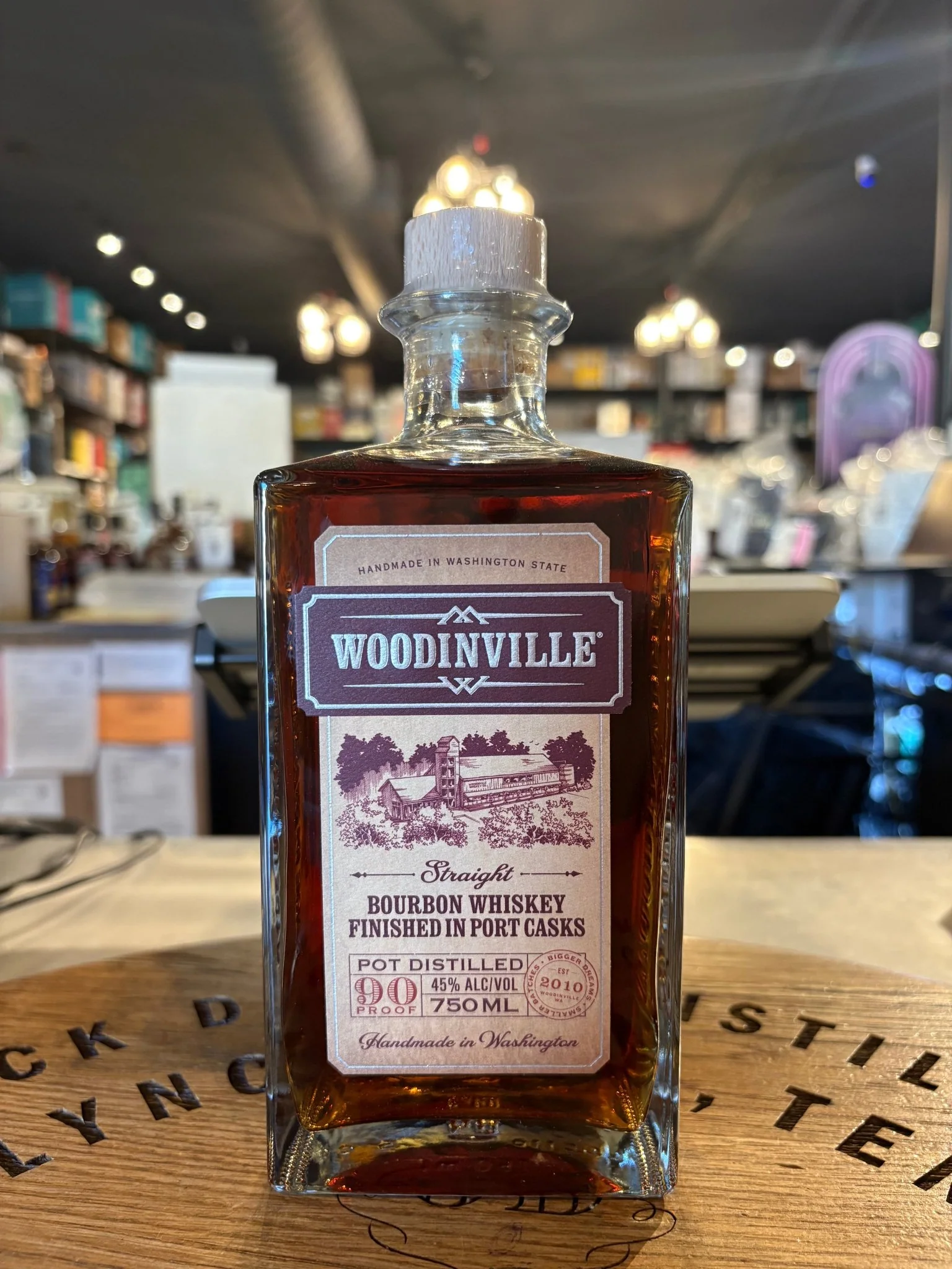 Woodinville Port Cask Straight Bourbon Whisky 90 Proof 750ml